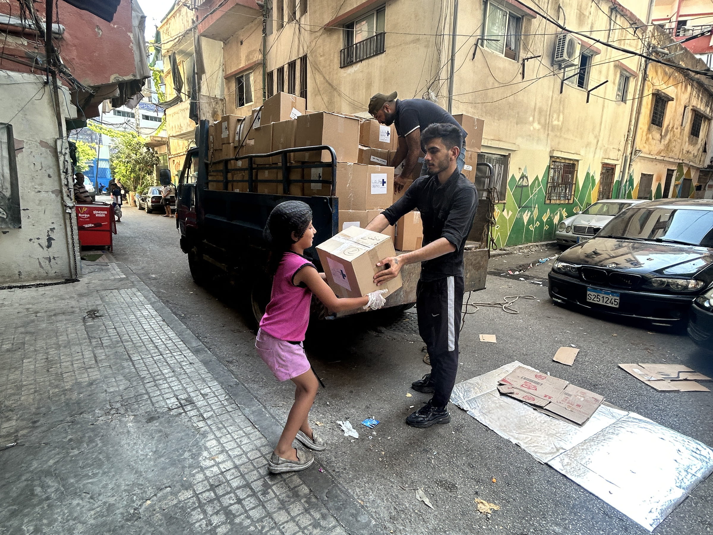 Lebensmittelverteilung Libanon