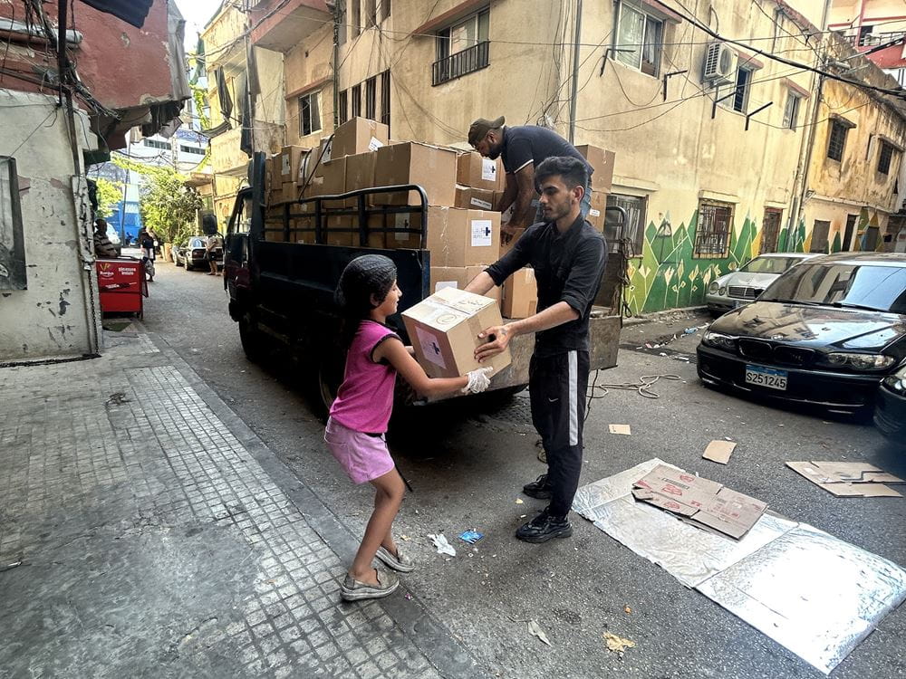 Lebensmittelverteilung Libanon