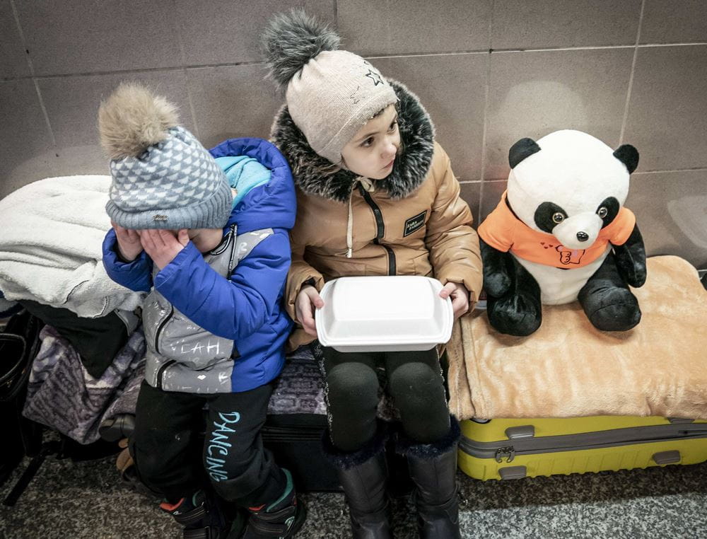 Geflüchtete Kinder aus der Ukraine (Quelle: Ritzau Scanpix Mads Claus Rasmussen/imago) Geflüchtete Kinder aus der Ukraine (Quelle: Ritzau Scanpix Mads Claus Rasmussen/imago)