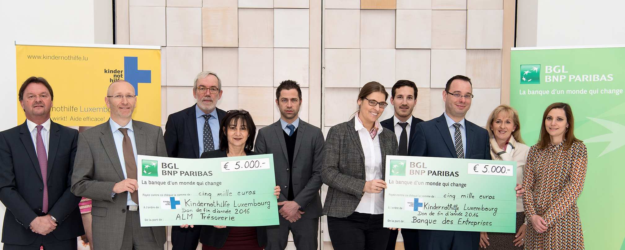 Schecküberreichung BGL BNP Paribas - Schecküberreichung BGL BNP Paribas