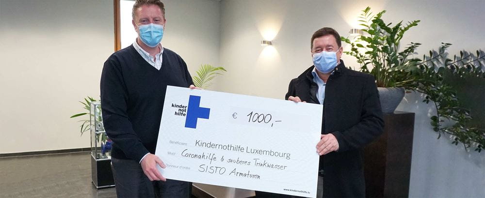 Spendenaktion der Firma SISTO zugunsten der Kindernothilfe-Projekte (Quelle: Kindernothilfe) Spendenaktion der Firma SISTO zugunsten der Kindernothilfe-Projekte (Quelle: Kindernothilfe)