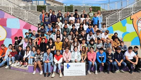 Spendenaktion der Primärschule Cécile Ries in Mersch (Quelle: Kindernothilfe) Spendenaktion der Primärschule Cécile Ries in Mersch (Quelle: Kindernothilfe)