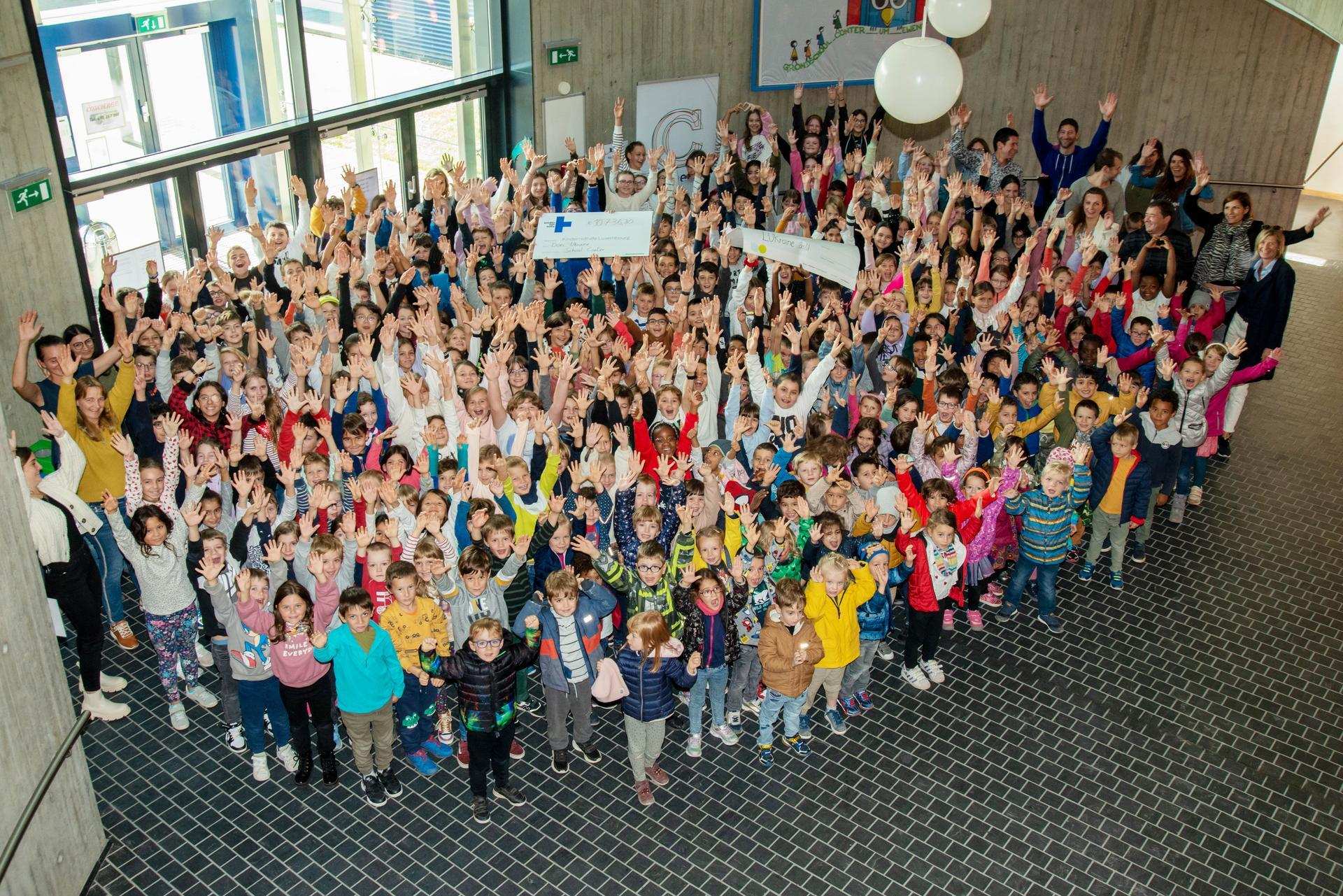 Schecküberreichung Schule Contern (Quelle: Kindernothilfe)