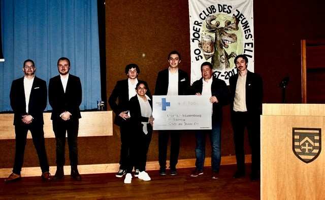 Schecküberreichung CDJ an die ONG Kindernothilfe Luxembourg (Quelle: CDJ Ell)