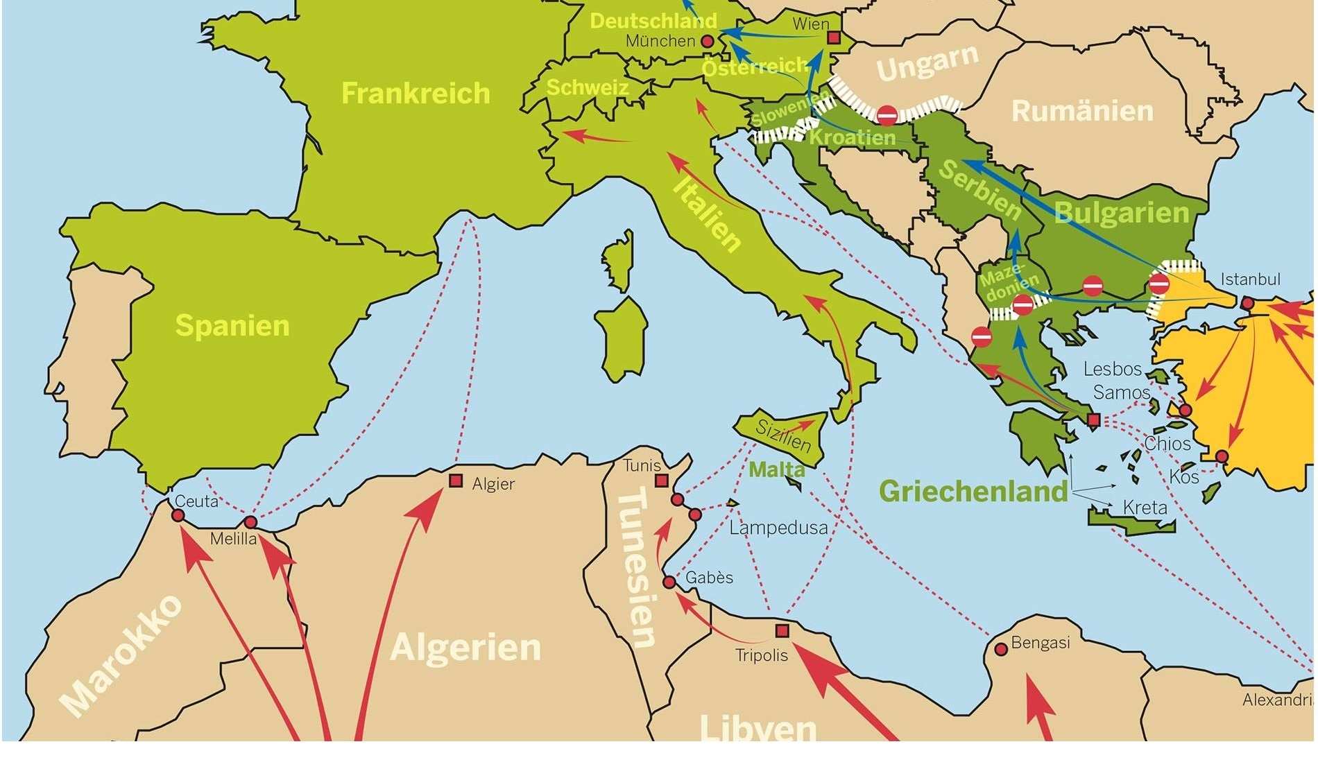 Fluchtkarte (Quelle: Kindernothilfe LU) Fluchtkarte (Quelle: Kindernothilfe LU)