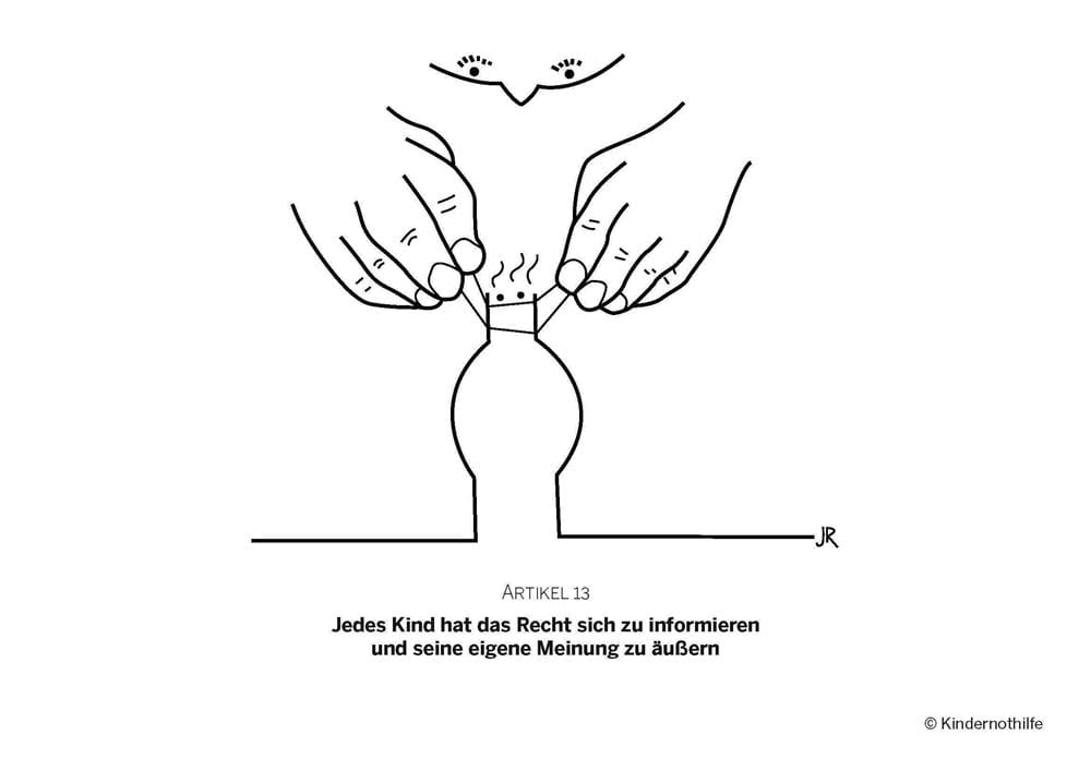 Kinderrechte-Comic (Quelle: Kindernothilfe LU) Kinderrechte-Comic (Quelle: Kindernothilfe LU)