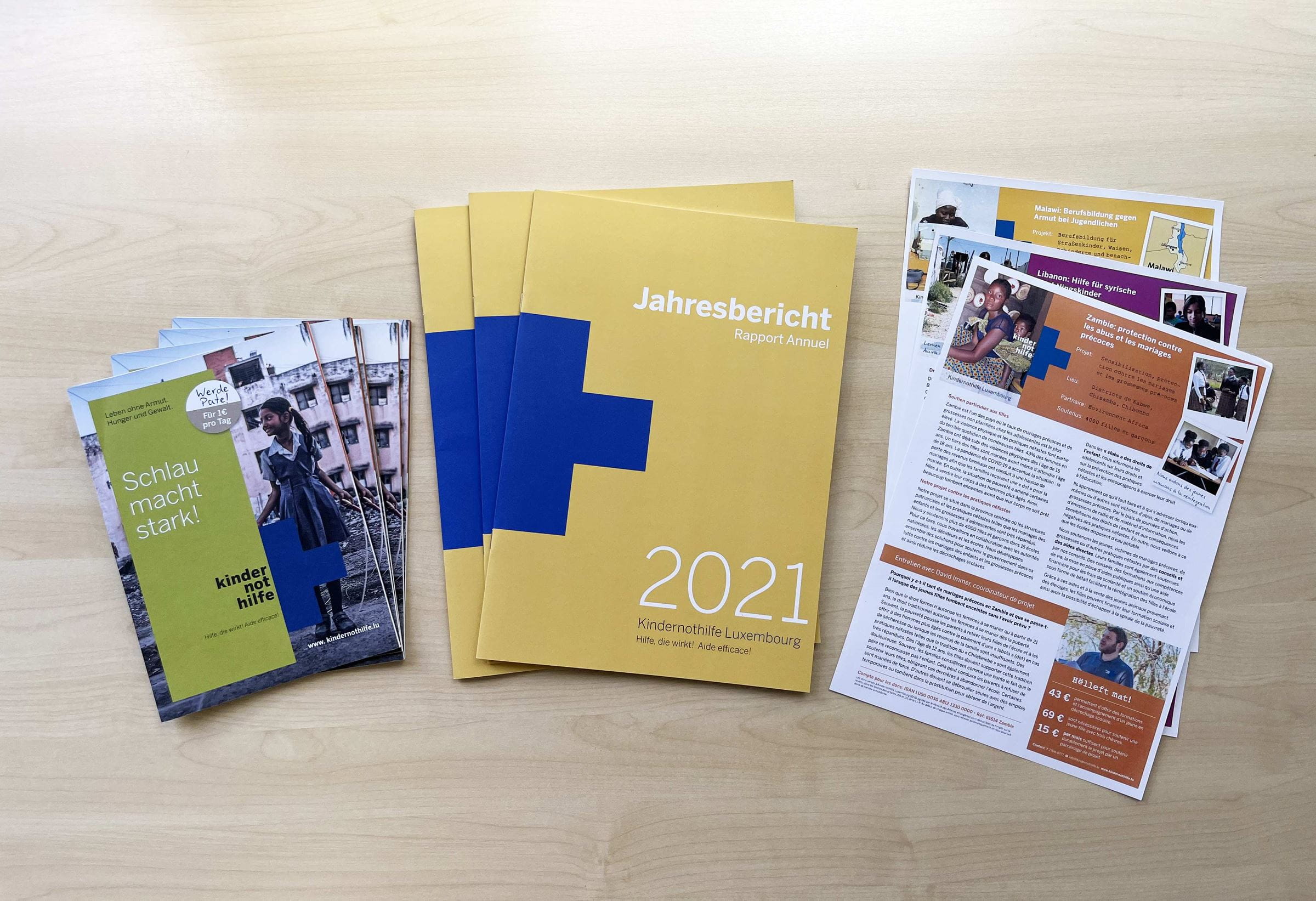 Abbildung Infomaterial der Kindernothilfe Luxembourg (Quelle: Kindernothilfe Luxembourg) Abbildung Infomaterial der Kindernothilfe Luxembourg (Quelle: Kindernothilfe Luxembourg)