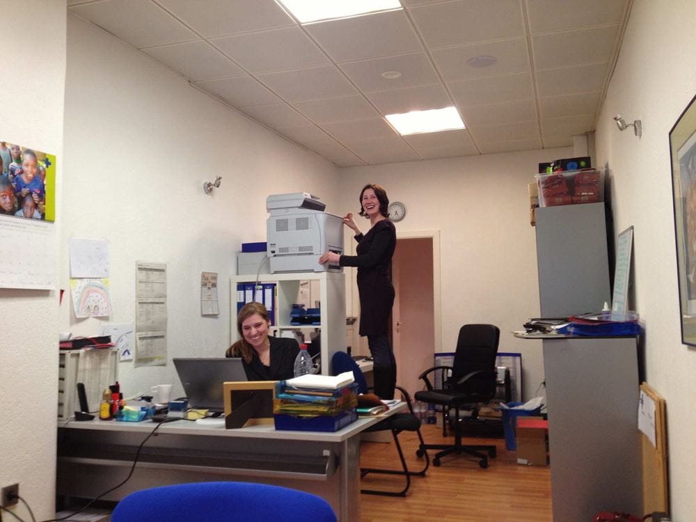 Das erste Büro der Kindernothilfe Luxembourg Das erste Büro der Kindernothilfe Luxembourg