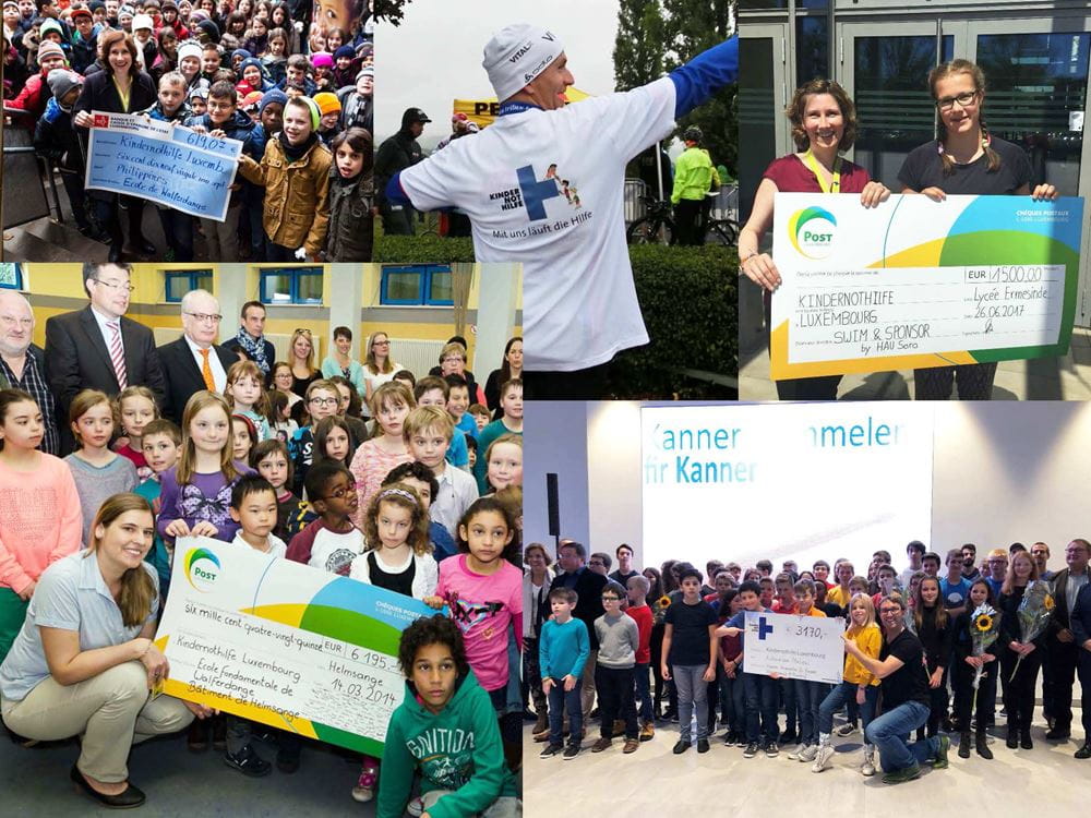 Spendenaktionen für die Kindernothilfe Luxembourg (Quelle: Kindernothilfe Luxembourg) Spendenaktionen für die Kindernothilfe Luxembourg (Quelle: Kindernothilfe Luxembourg)